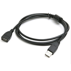 5ft USB 2.0 uzatma kablosu manyetik adaptörü ile erkek kadın örgü koruyucu bilgisayar yazıcı kamera USB cihazlar için - Product Image 1