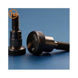Tornillos de computadora de níquel personalizados DGHX Tornillo de pulgar moleteado de aluminio con sistema de medición métrica de apriete manual ovalado - Product Image 1