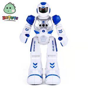 Zhiqu Kids Elektronisches Spielzeug Intelligente Kunststoff-Fernbedienung Roboter Auto Geste Induktion programmierung Licht Mechanische Kriegs führung - Product Image 1