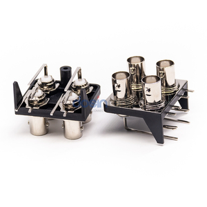 <strong>BNC</strong> 4 Port Right Angle Connector Receptacle Female Socket TFT-<strong>LCD</strong> <strong>Monitor</strong> <strong>BNC</strong> Port - Product Image 4