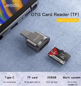 GS19 YESIDO hızlı veri okuma yazma için cep telefonu tipi C USB OTG yazar kart okuyucu - Product Image 2
