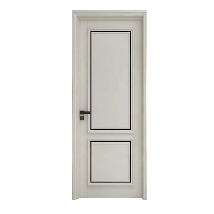 Preço competitivo china interior madeira sólida pintado porta para casa quarto