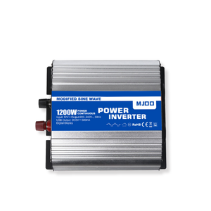 Inversor de onda sinusoidal modificada MJOO 600W 12V/24V CC a 230V CA | Salida USB 5V 2.1A, pantalla LED, convertidor de potencia de enchufe europeo opcional - Product Image 3