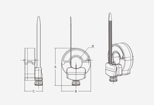 Ctkc4 loạt 50 ~ 800A điều khiển không dây mô-đun thủng hiện tại cảm giác biến áp - Product Image 3