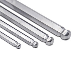 นิ้วขนาด Hex Allen คีย์จมูก End ประแจ1/16 5/64 3/32 1/8 5/32 3/16 1/4 5/16 3/8 Spanner เหล็ก CrV เครื่องมือ - Product Image 2