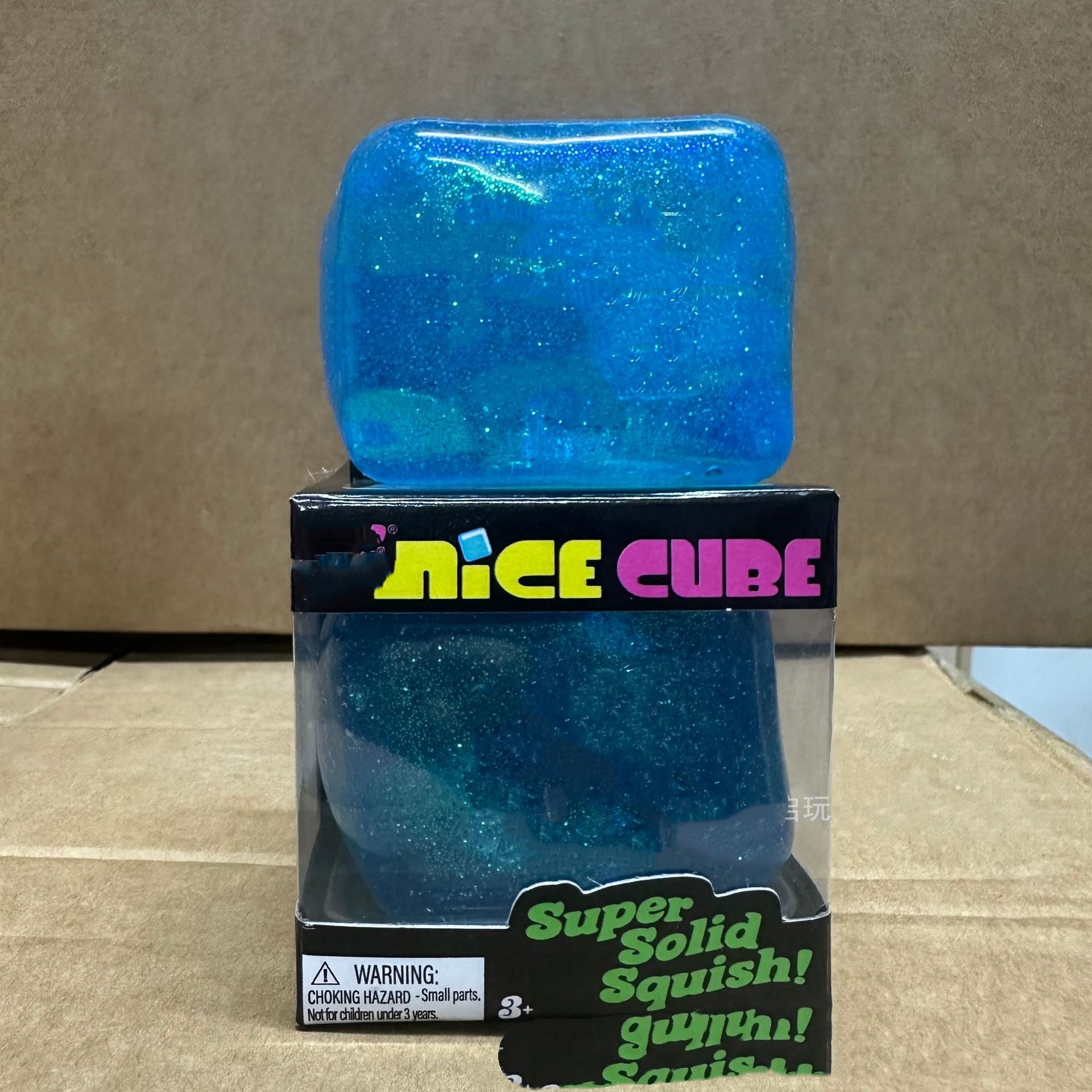 glitter squishy blue