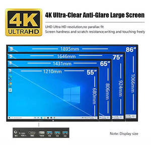 Scheda interattiva da 65 pollici tutto In un pannello piatto interattivo per lavagna interattiva per Computer Touch Screen senza proiettore - Product Image 4