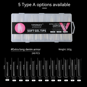 Vinimay ปลายเล็บยาวแบบใสติดเล็บออกแบบได้ตามที่ต้องการสไตล์ฝรั่งเศส - Product Image 2