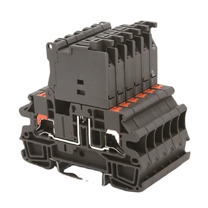 Bloque de terminales de carril Din con fusible de jaula de resorte de Tecnología Push-in de contacto lateral de venta a granel con indicador Led - Product Image 1