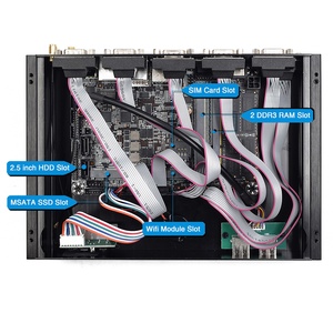 Win10 I7 8550U y I5 8250U Mini PC sin ventilador Dual LAN y RS232 Puerto COM Intel Nuc con Dual LAN HD Computadora industrial integrada - Product Image 6