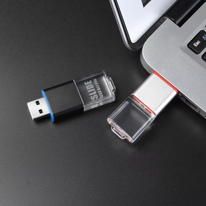 定制3D激光标志纪念u盘UP138滑动亚克力u盘带发光二极管灯促销u盘16gb 32gb 64gb