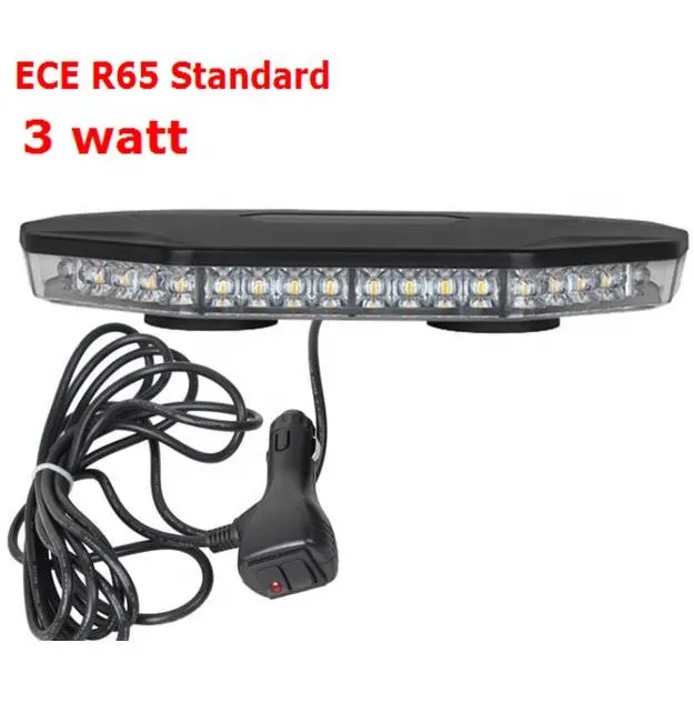 ECE R65, ECE R10, SAE J845 standart çatı üst manyetik dağı led mini lightbar led strobe beacon çatı montaj araba flaş strobe beacon