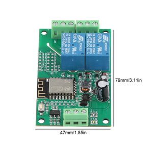 ESP8266 WIFI-Relais platine Zweikanal-Switch-Controller-Platine DC 5V 10A ESP-12F Entwicklungs platine basierend auf Arduino - Product Image 5