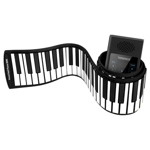 Terence Kids Electronic Portable 61-<strong>Keys</strong> Touchscreen Roll-Up Piano <strong>Keyboard</strong> with Pedal Upgraded <strong>Numeric</strong> Sticker for Beginners - Product Image 4