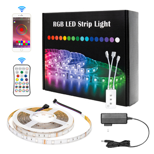 แถบไฟ LED 100ft LED มาใหม่ชุดสายไฟ DC 12V สายควบคุมผ่านแอปสมาร์ทโฟนแบบไร้สายผ่าน Wifi - Product Image 1