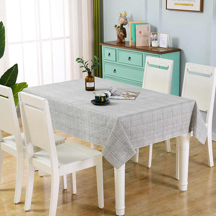 Modern Rectangular Tablecloth Stylish Dining Table Cover New Design Checkered Pattern Home Decor Kitchen Tablecloth