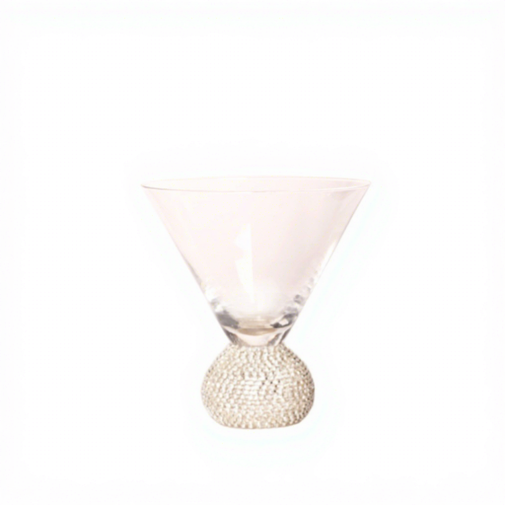 Coupe à glace-diamant argenté transparent