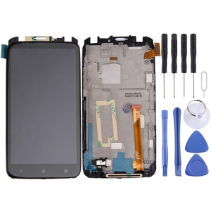 Çok satılan LCD ekran ve sayısallaştırıcı tam meclisi HTC One X için çerçeve ile ekran - Product Image 2