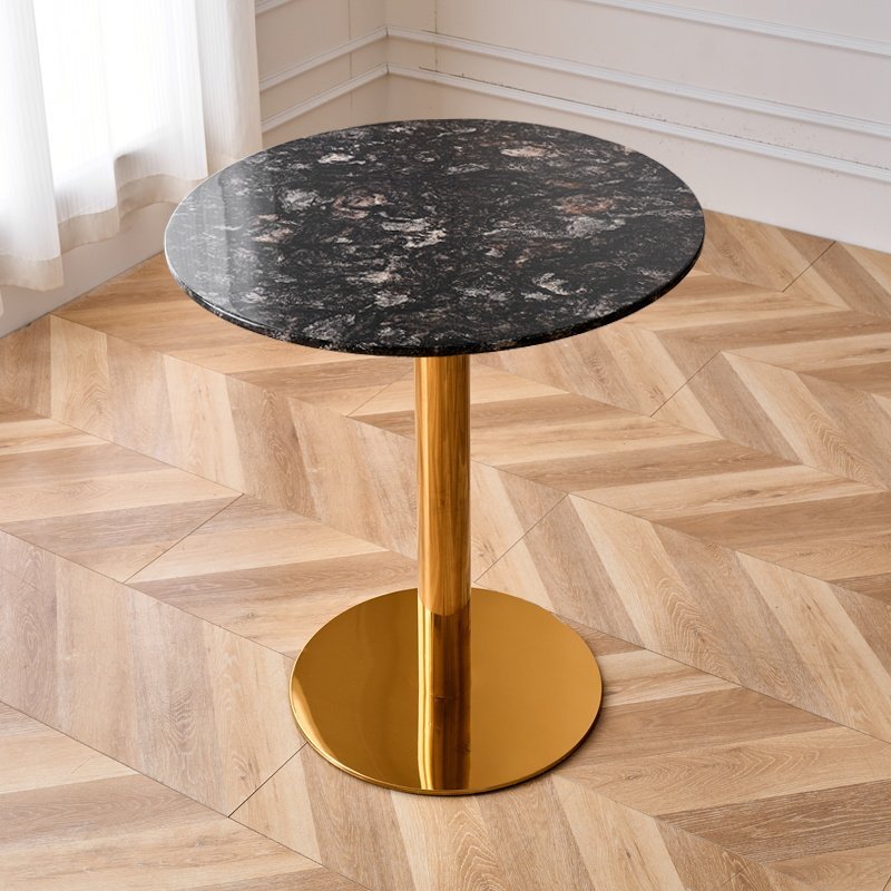Soporte de disco chapado en oro con diamante platino/mesa redonda.