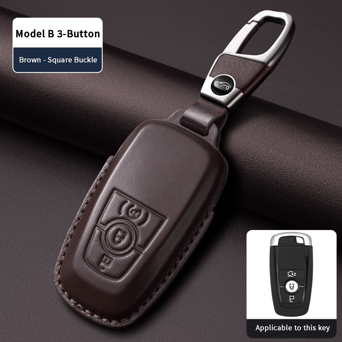 Modelo B 3 Botones Marrón