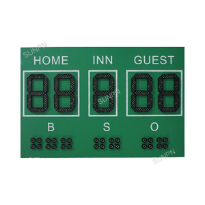 Led Softball Scoreboard Outdoor Electronic Baseball Scoreboard with RF <strong>Remote</strong> <strong>Control</strong> and <strong>Computer</strong> <strong>Software</strong> <strong>Control</strong> - Product Image 2