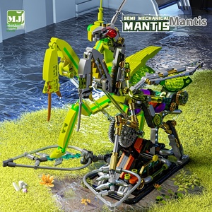 Bloque MJI de partículas pequeñas, 999 Uds., Mantis, MOC creativo, bloques de construcción de plástico educativos, juego de bloques de construcción para niños, ladrillo de juguete 13055 - Product Image 2