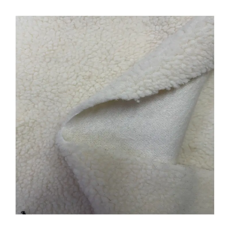 8mm polyester weft knitted faux lamb sheep fur fabric