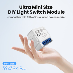XZJ Mini Smart <strong>Switch</strong> for Tuya ABS Material with 10A Max. Current Zigbee Network Compatible with Smart Life App - Product Image 2