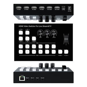 SOFLY <strong>Video</strong> switcher for live streaming 4 in <strong>2</strong> out HDMI <strong>Video</strong> switcher with Type-c USB3.0 port - Product Image 1