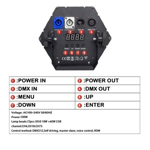 DjライトLEDクラブLEDレトロLEDライト100w Dmxコントロールサウンドアクティブパーティーライト - Product Image 6