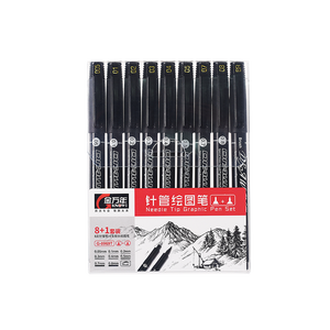 İpucu boyut 0.05,0.1,0.2,0.3,0.4,0.5,0.7,0.8, fırça ucu su geçirmez cetvel kalemi sanatçı kalem - Product Image 2