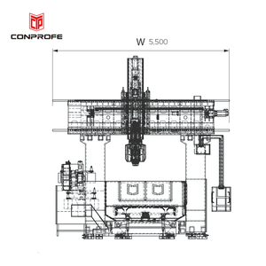 Conprofe 5 Axis Gantry Machining Center CNC <strong>XYZ</strong> Table Linear Guide Rail Ultrasonic Gantry <strong>Machine</strong> - Product Image 4