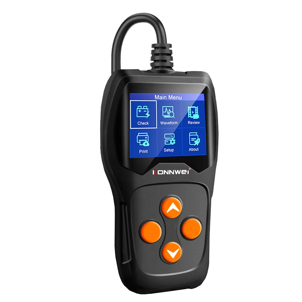 2,4-Zoll-TFT-Farbbildschirm Car Code Reader KW600 Auto Elektro fahrzeug Motorrad batterie 12V Test diagnose instrument