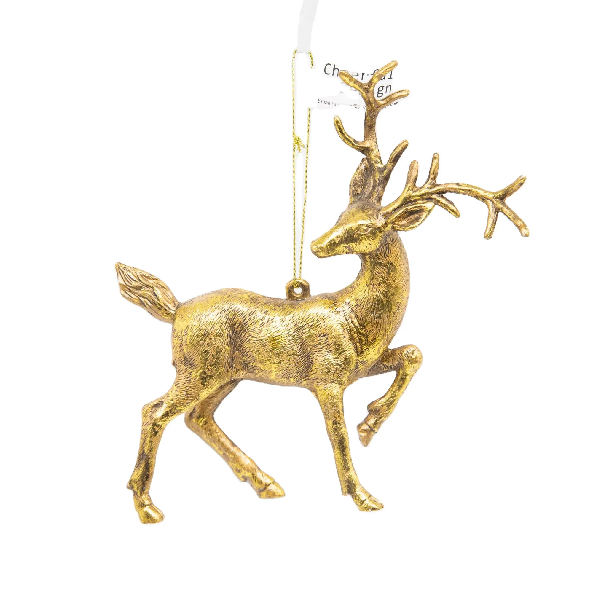 Commercio all'ingrosso 2d 3d Albero Di Natale In Oro Ornamento Decorazioni USA di Plastica Animale Appeso Palla di Natale per La Decorazione Domestica