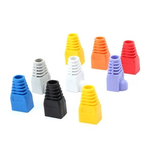 8P8C ป้องกัน Cat5 Cat6 RJ45 ฝาครอบปลั๊กโมดูลาร์ PVC ขั้วต่อรองเท้าบู๊ทส์ปลั๊ก rj45 - Product Image 3