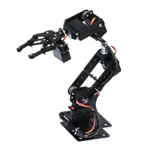 6 DOF Robot manipolatore in lega di metallo morsetto braccio meccanico artiglio Kit MG996R per Arduino robotizzato educazione