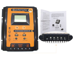 12V/24V Auto PWM Intelligenter Solar laderegler Regler LCD-Anzeige USB-Ausgang für Lithium-und Blei-Säure-Batterie