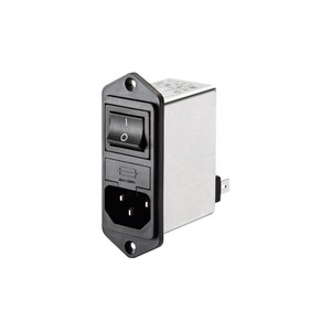 Schaffner FN 286-1-06 FN 286-1-06 Netz filter mit Schalter, mit IEC-Buchse 250 V/AC 1A 7,5 mH (940910071650) - Product Image 1