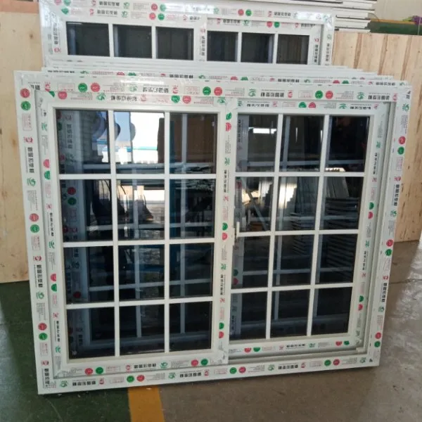 PVC profil vinyl kunststoff fenster preis schiebefenster mit dekorative grill