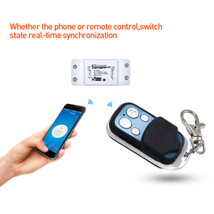 SONOFF 433MHz 4 Tasten Kanal RF Wifi Wireless Remote Key Learning Kopie 4CH Key Fob Control Für Google Smart Home Controller
