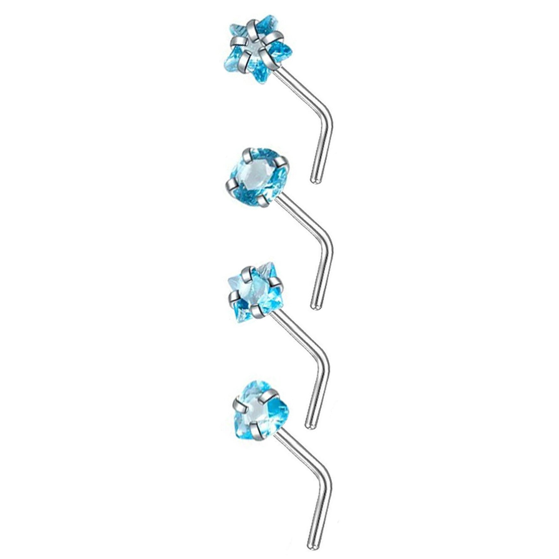 Argent - Bleu Lac - Canne L