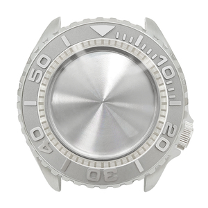 Vỏ đồng hồ SKX Classic màu bạc sáng, vị trí kim giờ 4, dành cho máy SKX007 009, kính sapphire, viền chapter, nắp lưng, phụ kiện độ chế. - Product Image 1