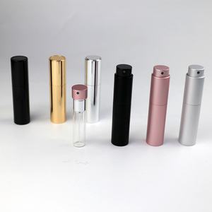 ขวดน้ำหอมอลูมิเนียมแบบเติมได้ขนาด8มล. ขวดแก้วกลม