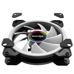Ventilador de ordenador RGB de 120mm, 4 pines, doble Aura, con control remoto, ventiladores de refrigeración RGB