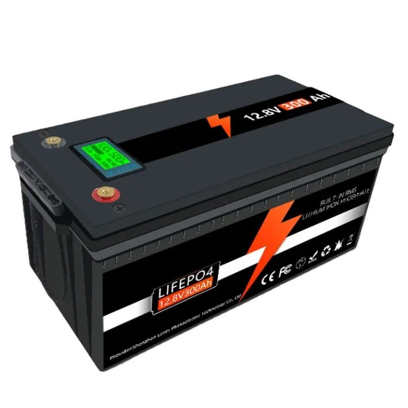 Dans l'entrepôt européen lifepo4 batterie pack 12V pour système solaire lifepo4 batterie chaleur 300Ah