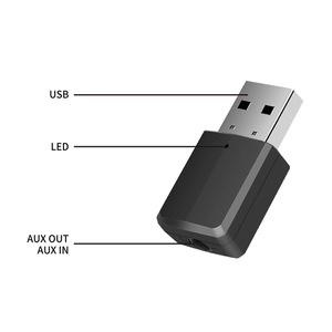 Doonjiey 2 in 1 USBワイヤレス5.0オーディオトランスミッター/レシーバーアダプター (TV/PC/カーグレースワイヤレストランスミッター/レシーバー用) - Product Image 3