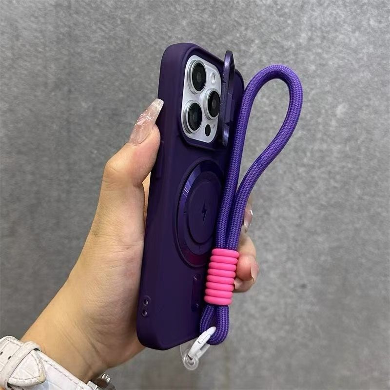 Purple with strap