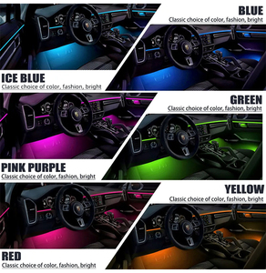 แอป RGB ไฟ LED สีแบบไร้สาย18ใน1เพื่อควบคุมแสงที่อยู่รอบๆภายในรถ - Product Image 4