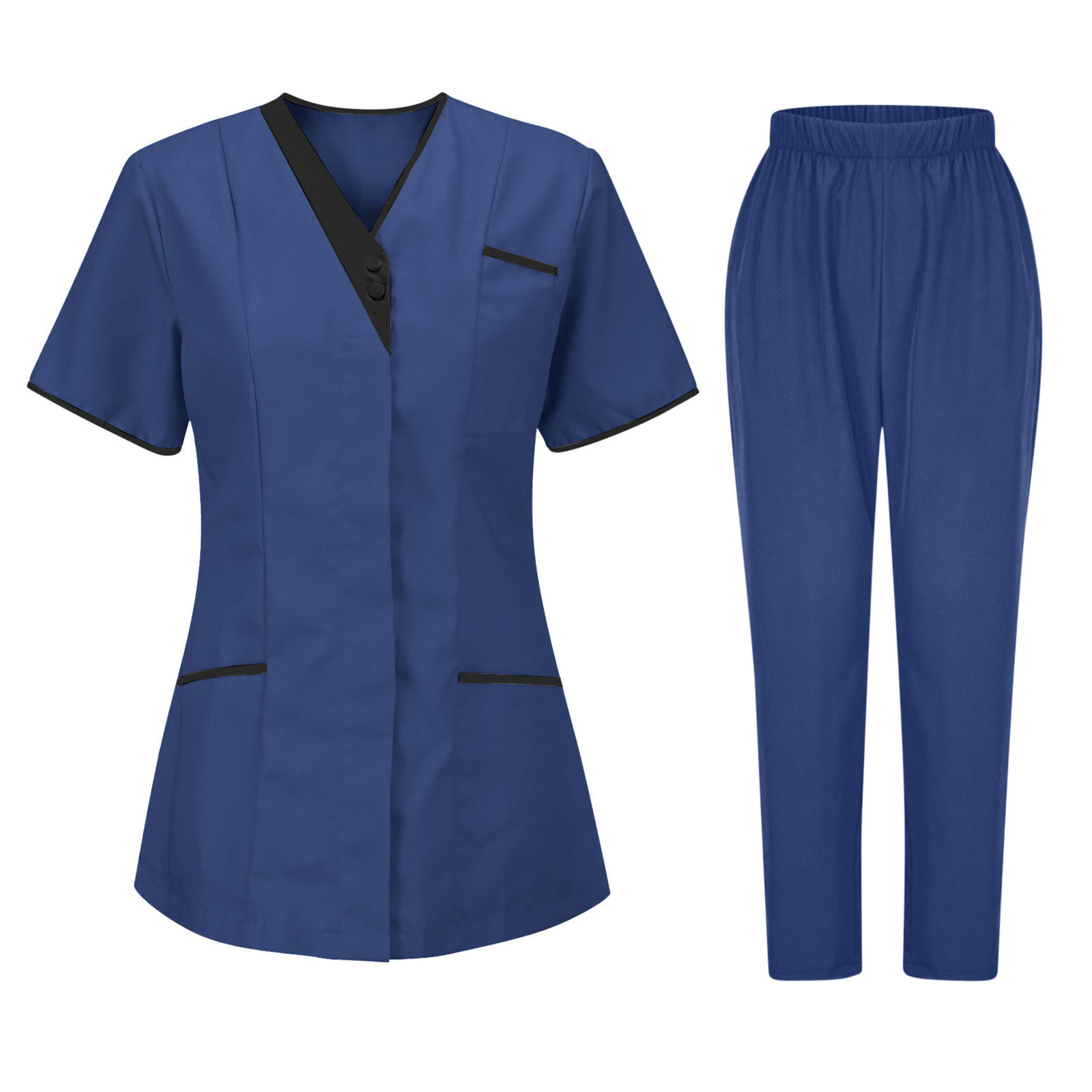 Ensemble bleu foncé
