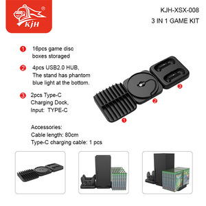 3ใน1ชุดเกมอเนกประสงค์สำหรับ Xbox Series X คอนโซลแท่นชาร์จแผ่นเกมสำหรับ Xbox คอนโทรลเลอร์ไร้สายขายส่ง - Product Image 2